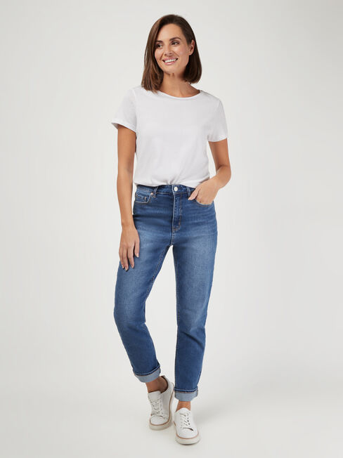 Brooke High Waisted Tapered Jeans