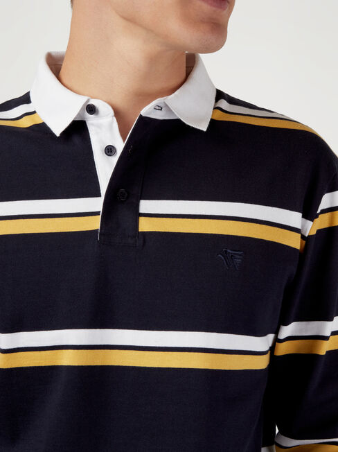 LS Carson Stripe Rugby Polo