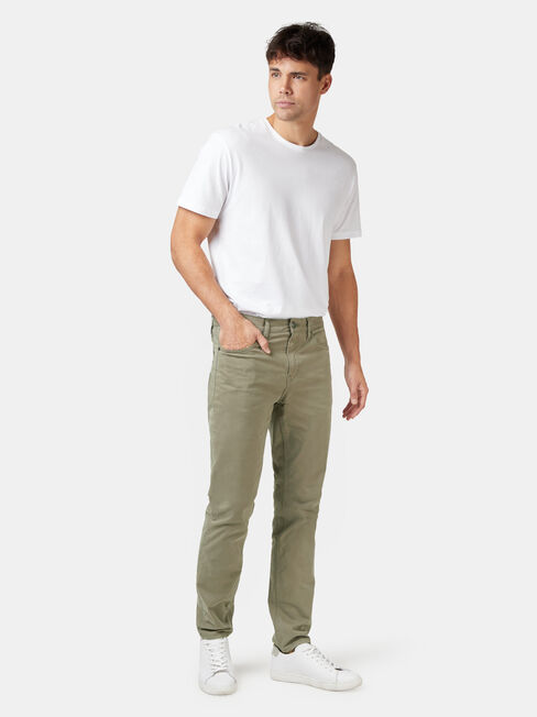Slim Tapered Jeans Dark Olive