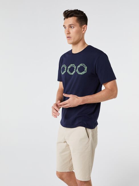 SS Albert Print Crew Tee