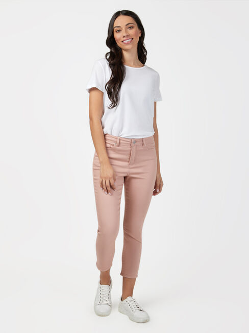Kara Mid Waisted Skinny Capri