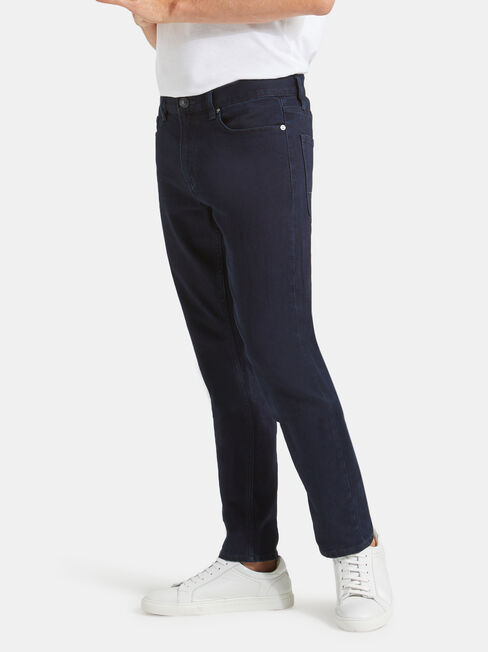 Slim Tapered Jeans Coated Ink