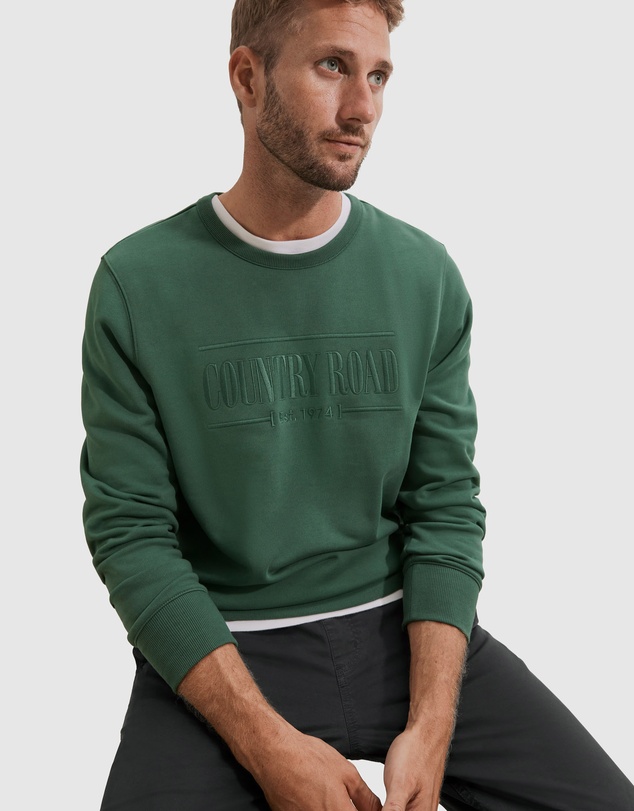 country road heritage sweat black