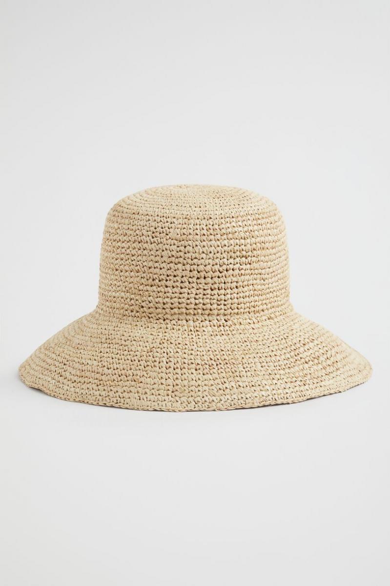 Raffia Bucket Hat Natural