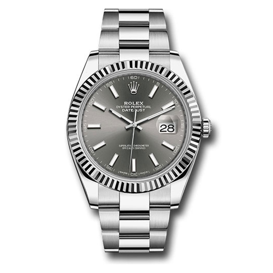 Rolex 1:1 Super Clone Datejust 41mm 126334 Grey Dial