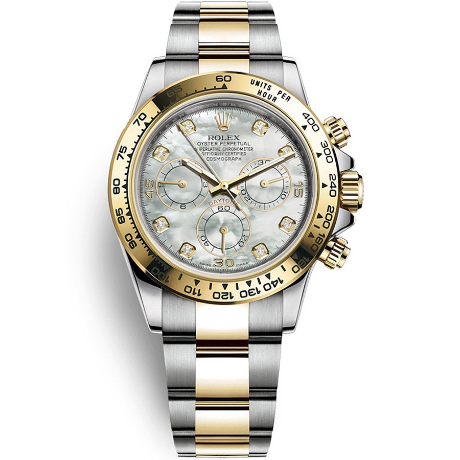 Rolex 1:1 Super Clone Daytona 40mm 116503 White Mother Of Pearl Diamond Dial
