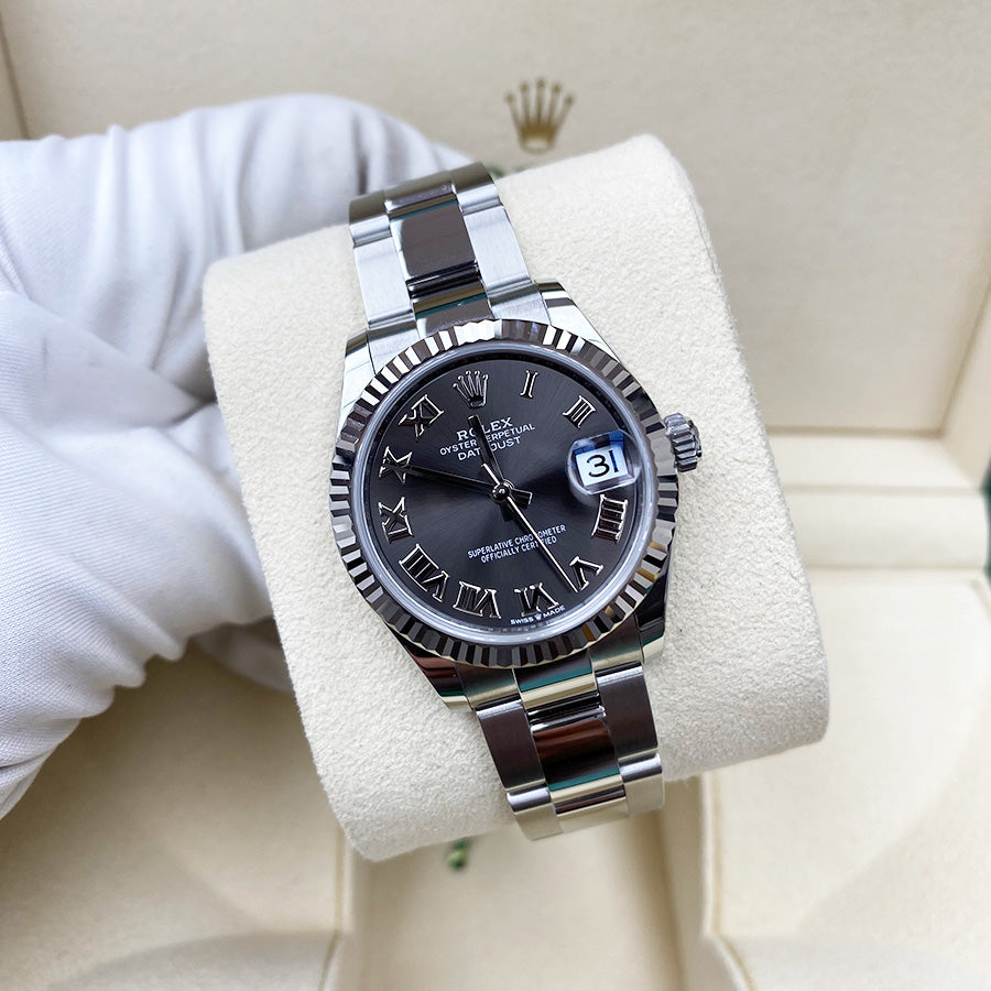 Rolex 1:1 Super Clone Datejust 31mm Grey Roman Dial 278274