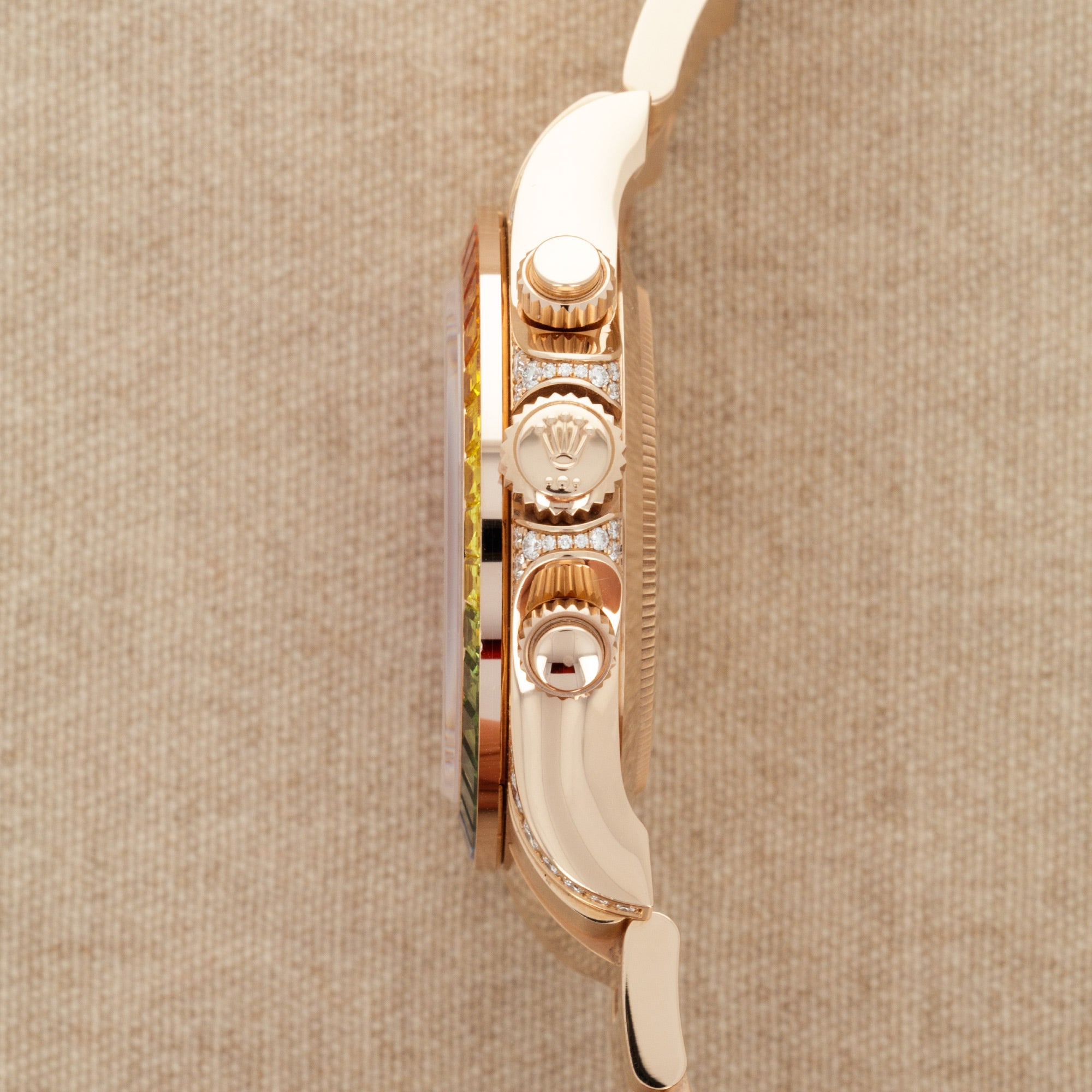 Rolex 1:1 Super Clone Cosmograph Rose Gold Rainbow Daytona 116595 40mm