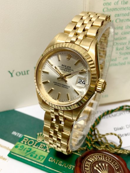 Rolex 1:1 Super Clone 🔥Last Day Promotion🔥 Lady-Datejust 28mm/31mm/36mm/41mm 6917/8 Yellow Gold with Original Swiss Movement