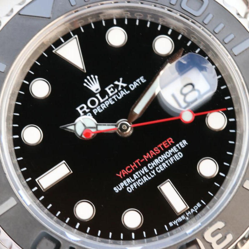 Rolex 1:1 Super Clone Yacht-Master 1 ( Black & Blue Dial ) Stainless Steel 40mm