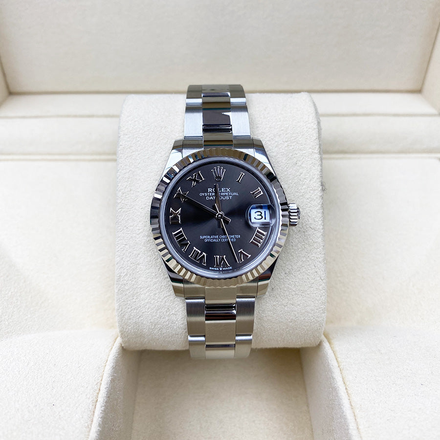 Rolex 1:1 Super Clone Datejust 31mm Grey Roman Dial 278274
