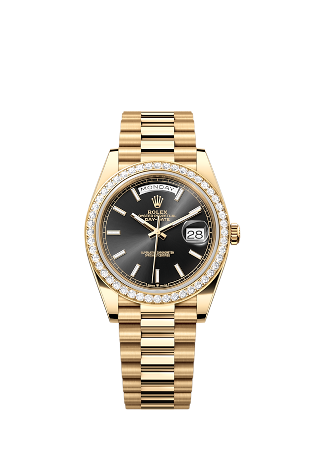 Rolex 1:1 Super Clone Day-Date Oyster, 40 mm, yellow gold and diamonds m228398tbr-0041