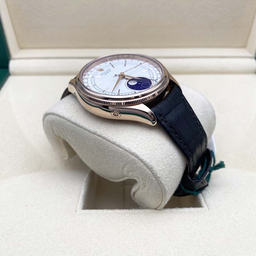 Rolex 1:1 Super Clone Cellini Moonphase 39mm 50535 White Dial