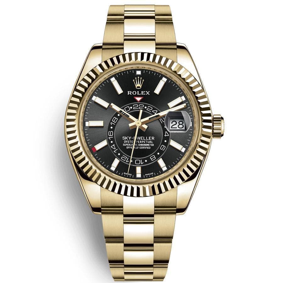 Rolex 1:1 Super Clone Sky-Dweller 42mm 326938 Black Dial
