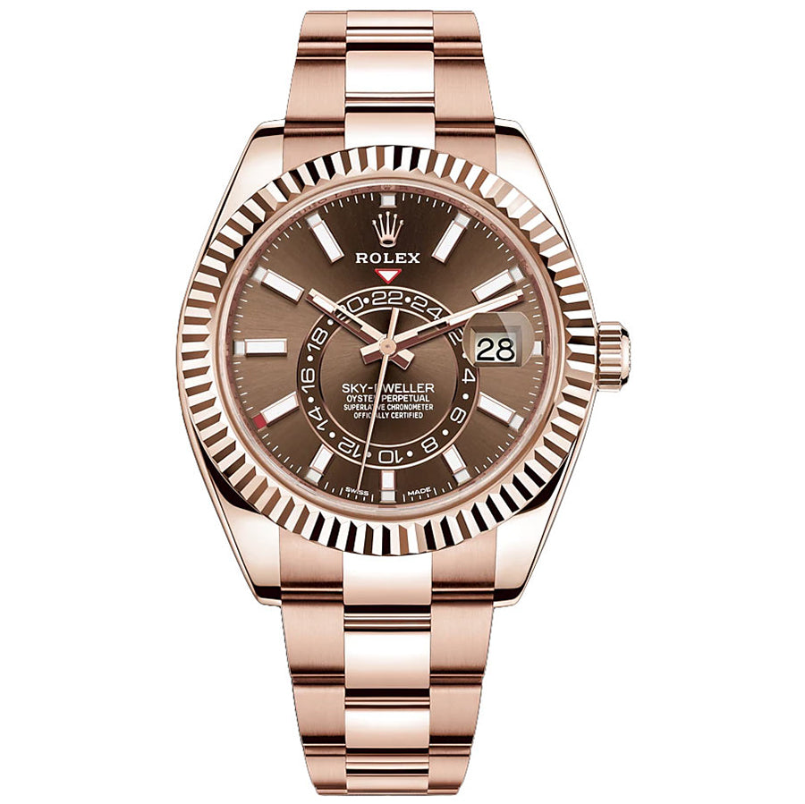 Rolex 1:1 Super Clone Sky-Dweller 42mm 326935 Chocolate Dial