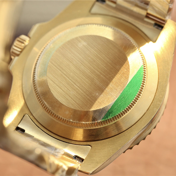 Rolex 1:1 Super Clone Submariner Golden Blue / Red Diamond Gold Dial 40mm