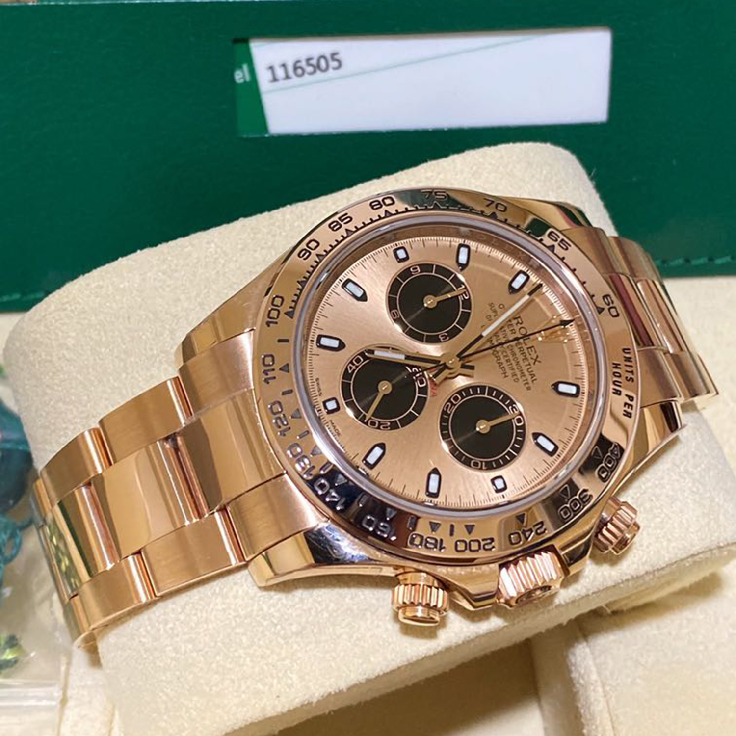 Rolex 1:1 Super Clone Cosmograph Daytona 18ct Everose Gold 40mm 116505-0016