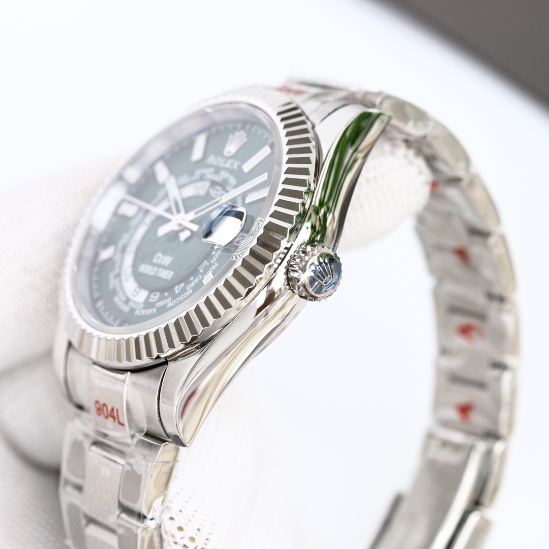 Rolex 1:1 Super Clone Sky-Dweller Swiss Watch in Steel Case - DIW Limited Edition