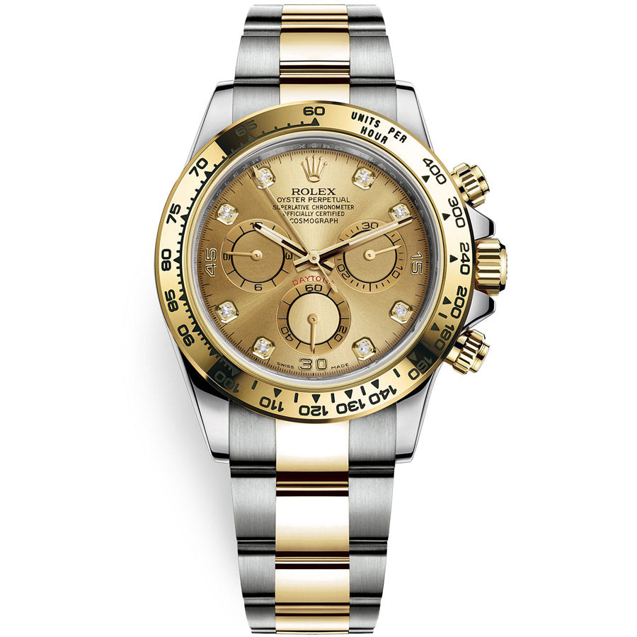 Rolex 1:1 Super Clone Daytona 40mm 116503 Champagne Diamond Dial
