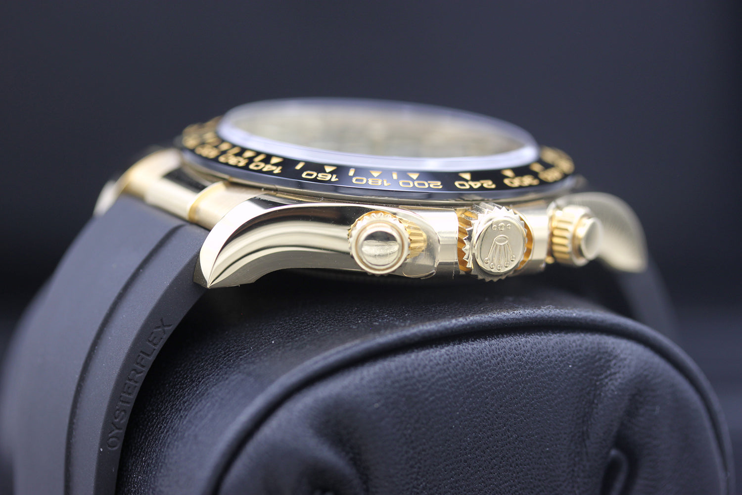 Rolex 1:1 Super Clone Daytona 40mm Oyster Flex 116518LN Black Dial