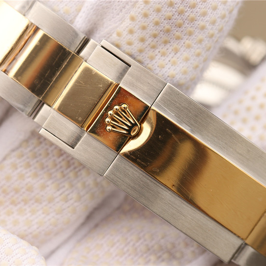 Rolex 1:1 Super Clone Yacht-Master 1 Goldmix ( Gold & Blue Dial ) Stainless Steel 40mm