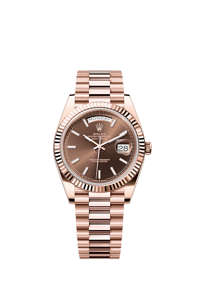 Rolex 1:1 Super Clone Day-Date Oyster, 40 mm, Everose gold m228235-0053