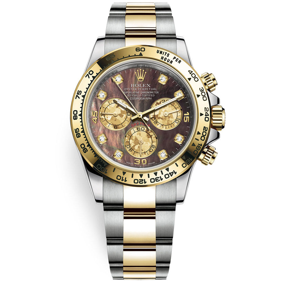 Rolex 1:1 Super Clone Daytona 40mm 116503 Black Mother Of Pearl Diamond Dial