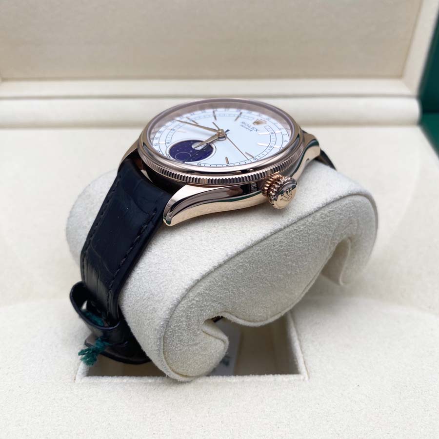Rolex 1:1 Super Clone Cellini Moonphase 39mm 50535 White Dial