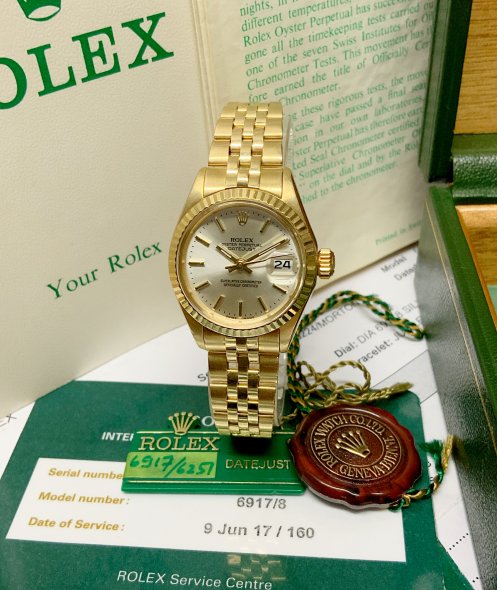 Rolex 1:1 Super Clone 🔥Last Day Promotion🔥 Lady-Datejust 28mm/31mm/36mm/41mm 6917/8 Yellow Gold with Original Swiss Movement