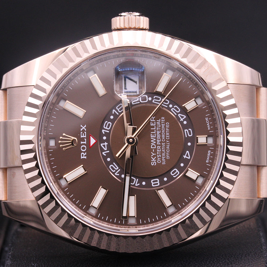 Rolex 1:1 Super Clone Sky-Dweller 42mm 326935 Chocolate Dial