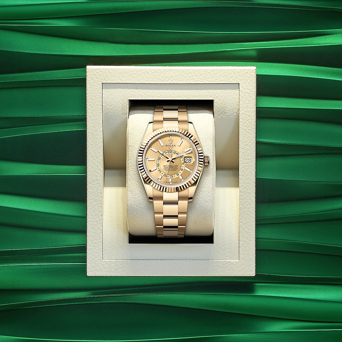 Rolex 1:1 Super Clone Sky-Dweller Oyster, 42 mm, yellow gold m336938-0001