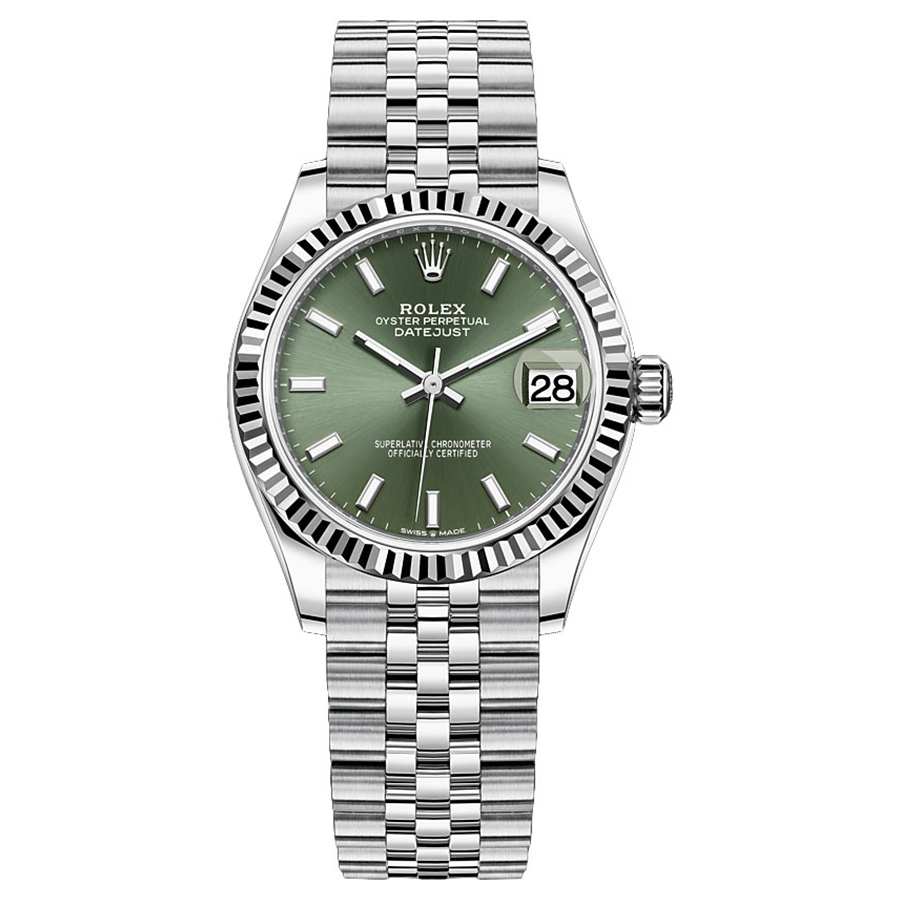 Rolex 1:1 Super Clone Datejust Mint Green Dial Fluted Bezel 31mm 278274