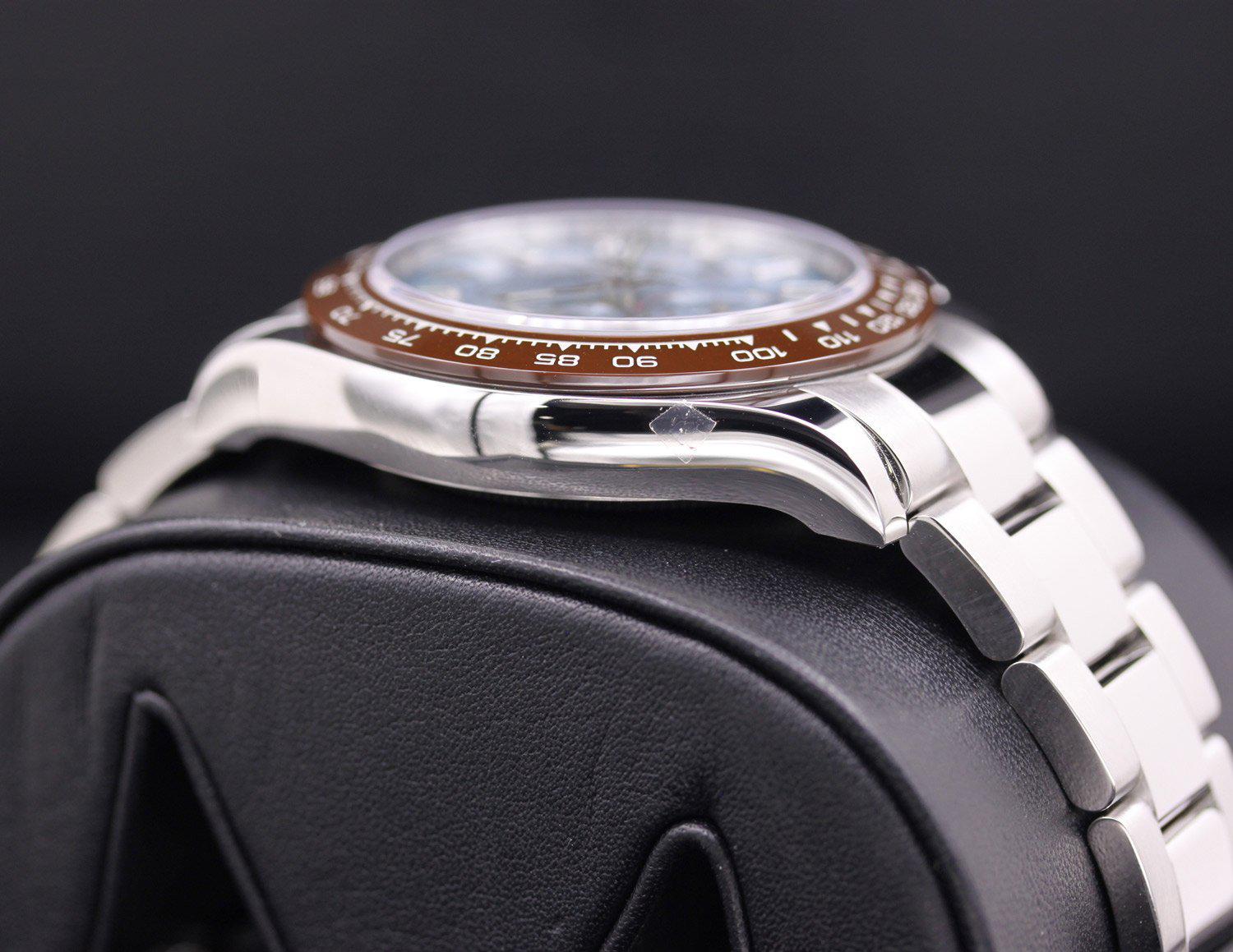 Rolex 1:1 Super Clone Daytona 50th Anniversary Edition 40mm 116506 Ice Blue Baguette Diamond Dial