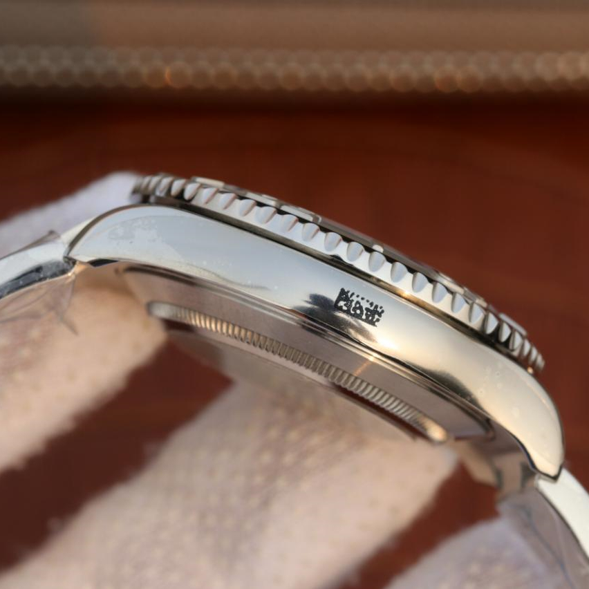 Rolex 1:1 Super Clone Yacht-Master 1 Pure Silver ( Black & White Dial ) Stainless Steel 40mm