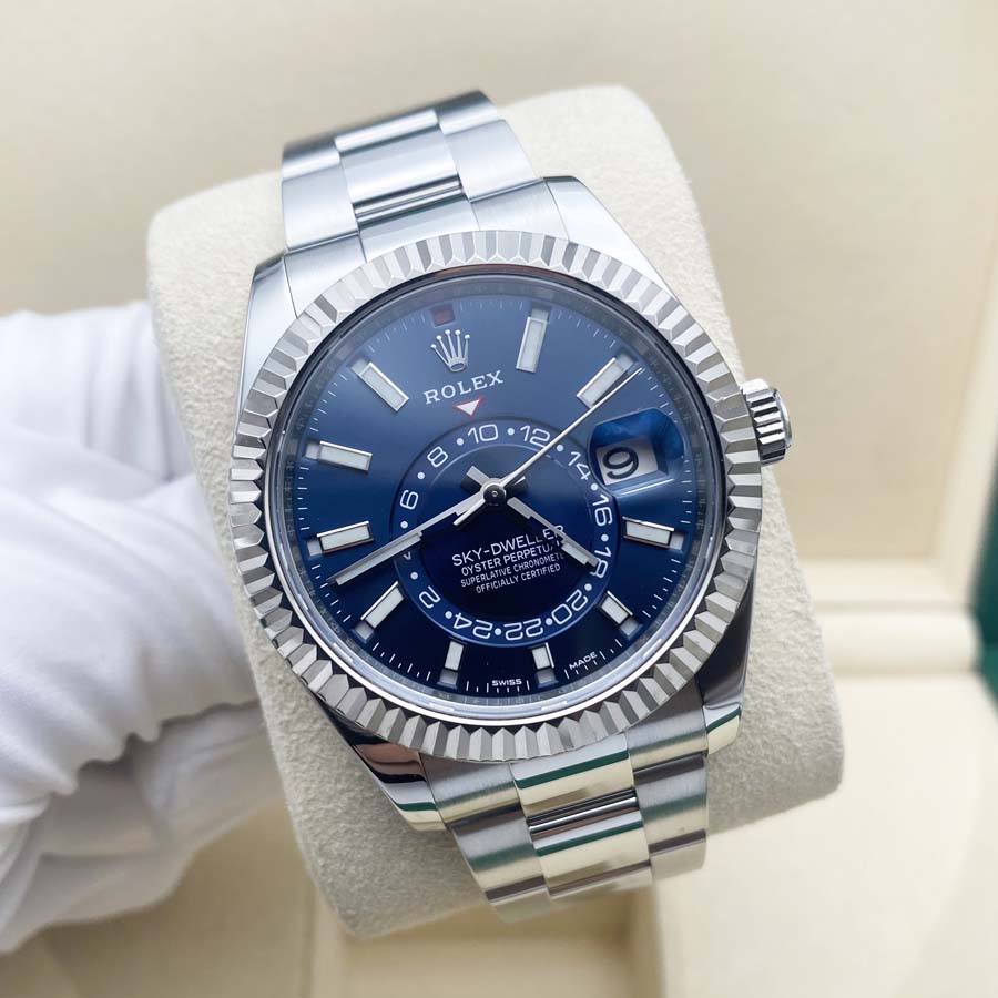 Rolex 1:1 Super Clone Sky-Dweller 42mm 326934 Blue Dial