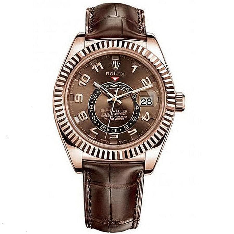 Rolex 1:1 Super Clone Sky-Dweller 42mm 326135 Chocolate Dial