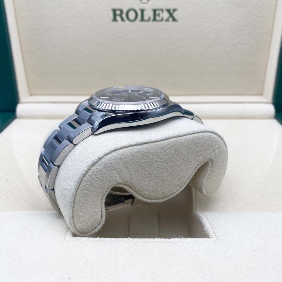 Rolex 1:1 Super Clone Datejust Bright Blue Fluted Motif Dial Fluted Bezel 36mm 126234