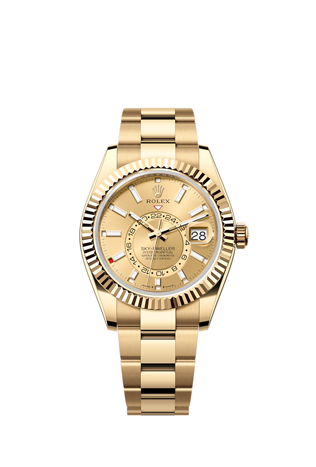 Rolex 1:1 Super Clone Sky-Dweller Oyster, 42 mm, yellow gold m336938-0001