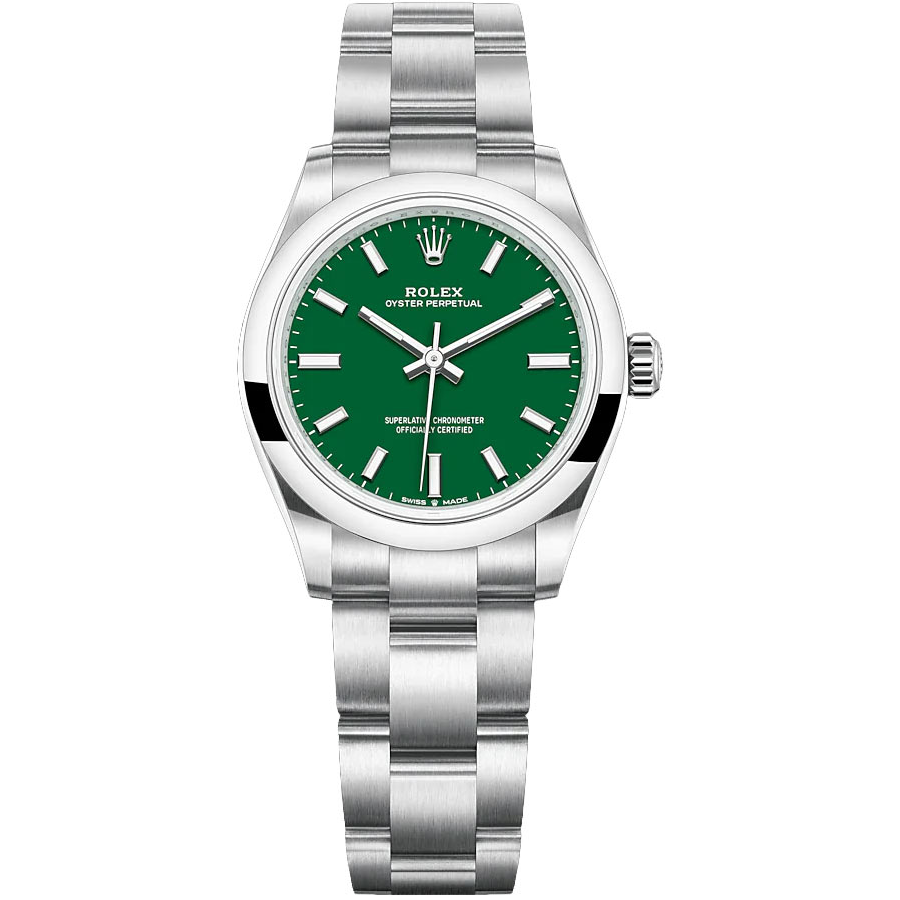 Rolex 1:1 Super Clone Oyster Perpetual Green Dial Domed Bezel 31mm 277200