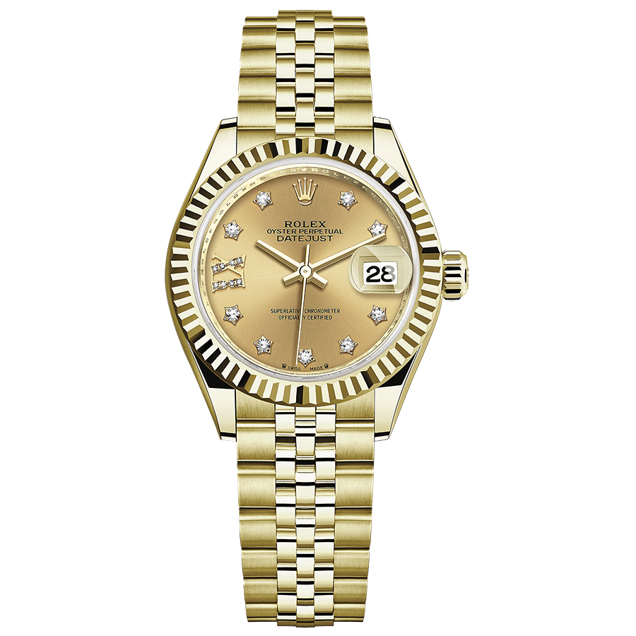 Rolex 1:1 Super Clone Lady-Datejust Diamond Star Dial Fluted Bezel 28mm 279178
