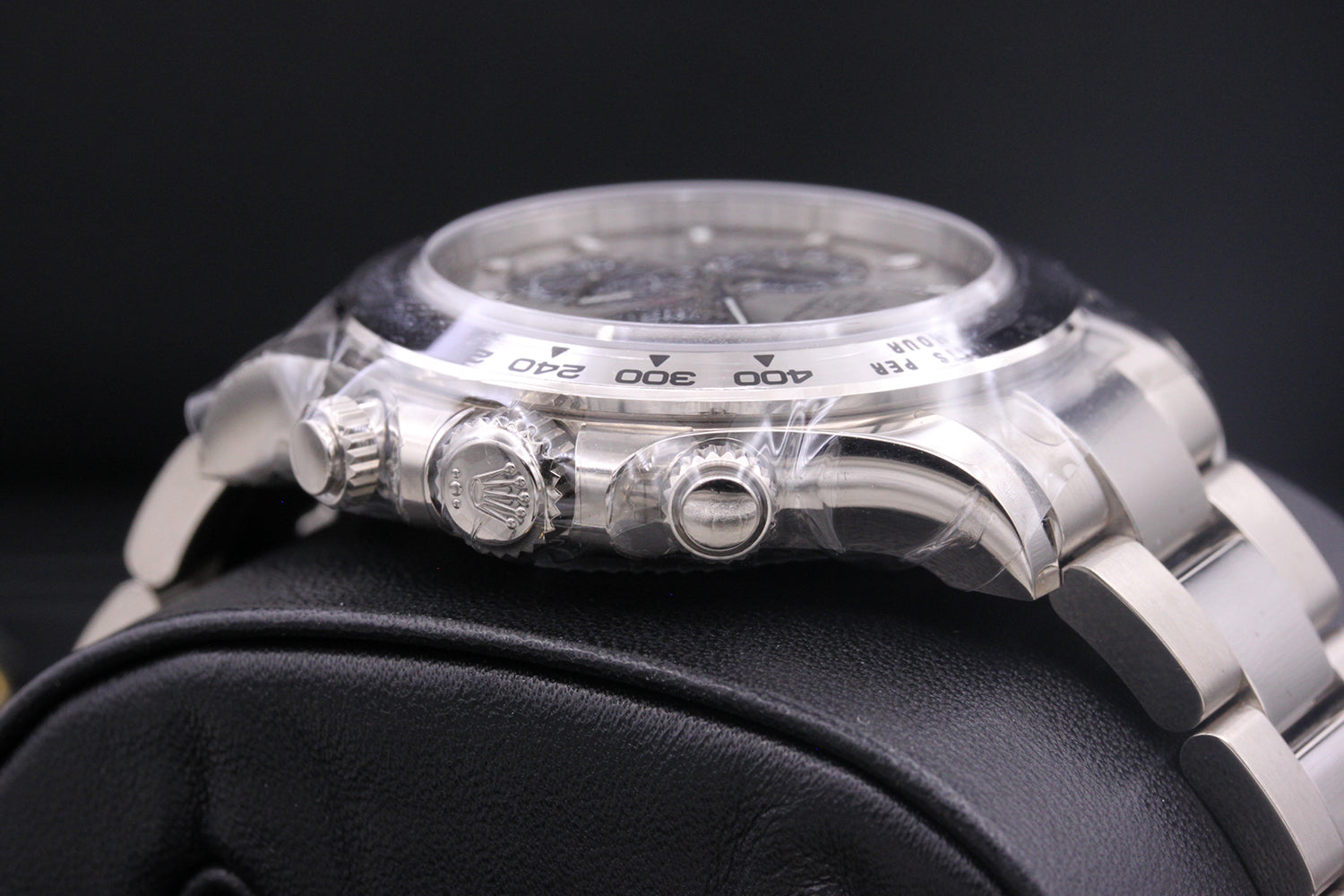 Rolex 1:1 Super Clone Daytona 40mm 116509 White Gold Steel Black Dial