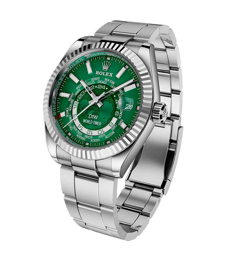 Rolex 1:1 Super Clone Sky-Dweller Swiss Watch in Steel Case - DIW Limited Edition