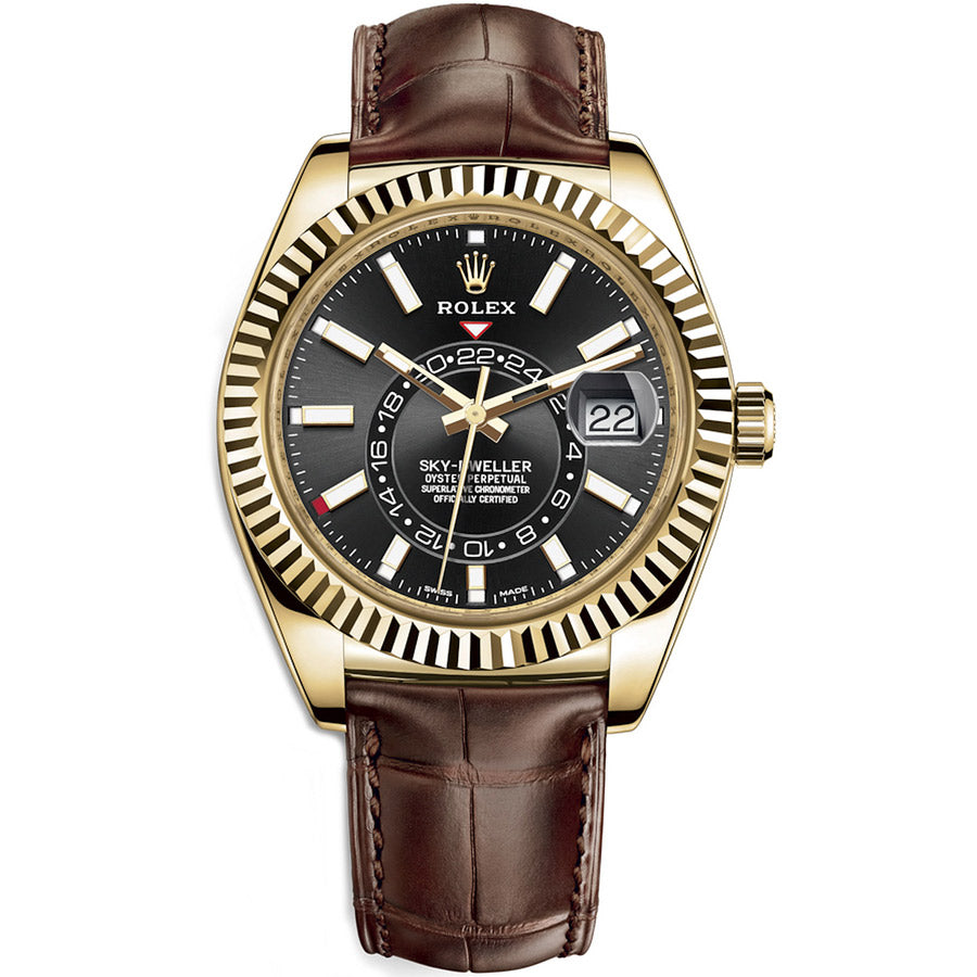 Rolex 1:1 Super Clone Sky-Dweller 42mm 326138 Black Dial