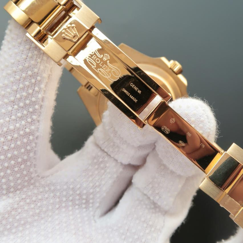 Rolex 1:1 Super Clone Gmt-Master Ii Golden Rainbow Diamond 40mm