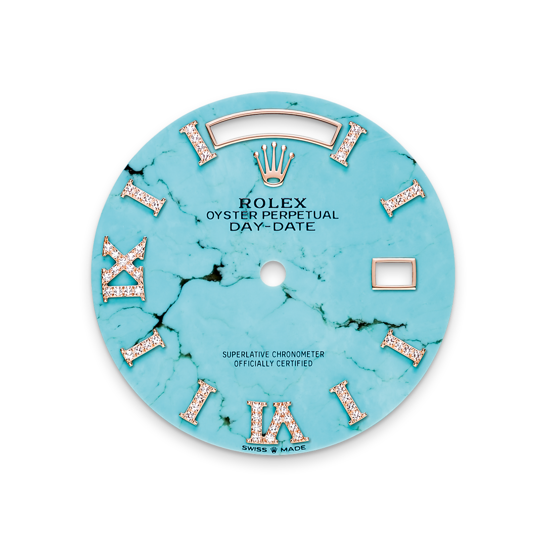 Rolex 1:1 Super Clone Day-Date Oyster, 36 mm, Everose gold and diamonds m128345rbr-0065