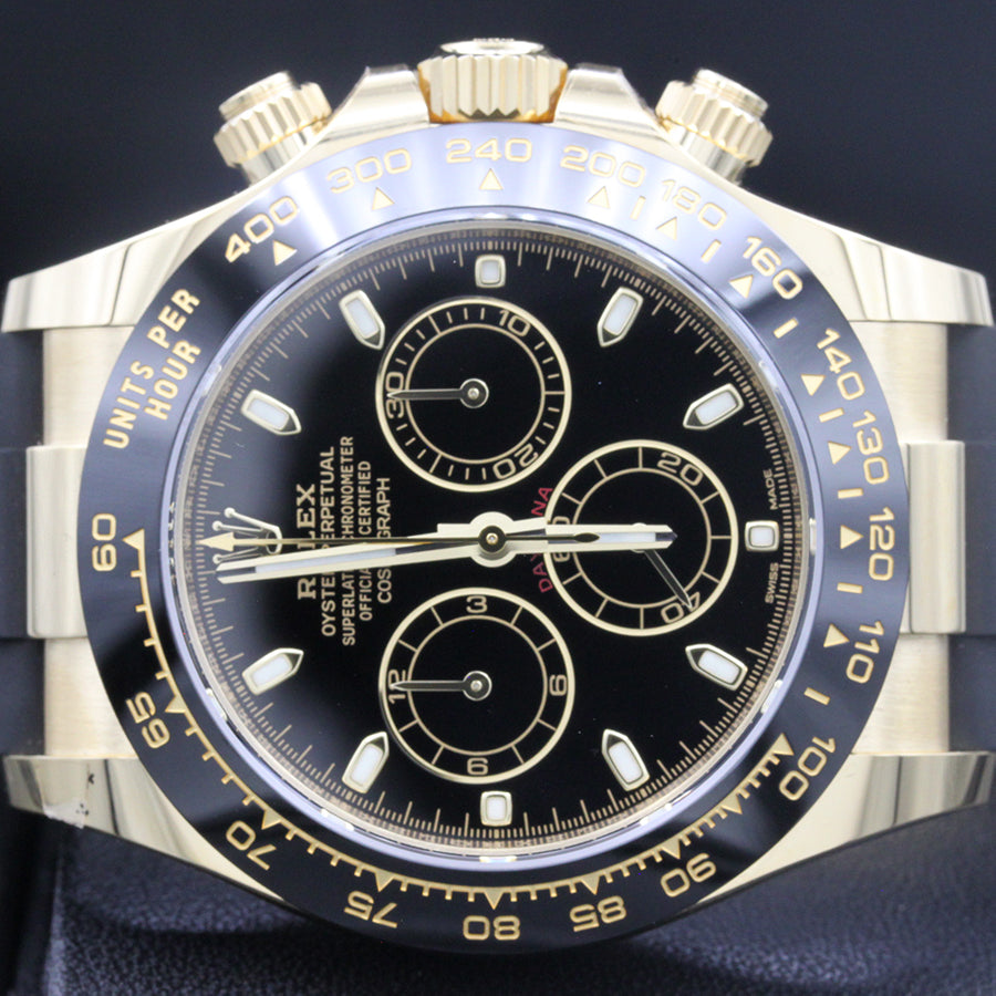 Rolex 1:1 Super Clone Daytona 40mm Oyster Flex 116518LN Black Dial