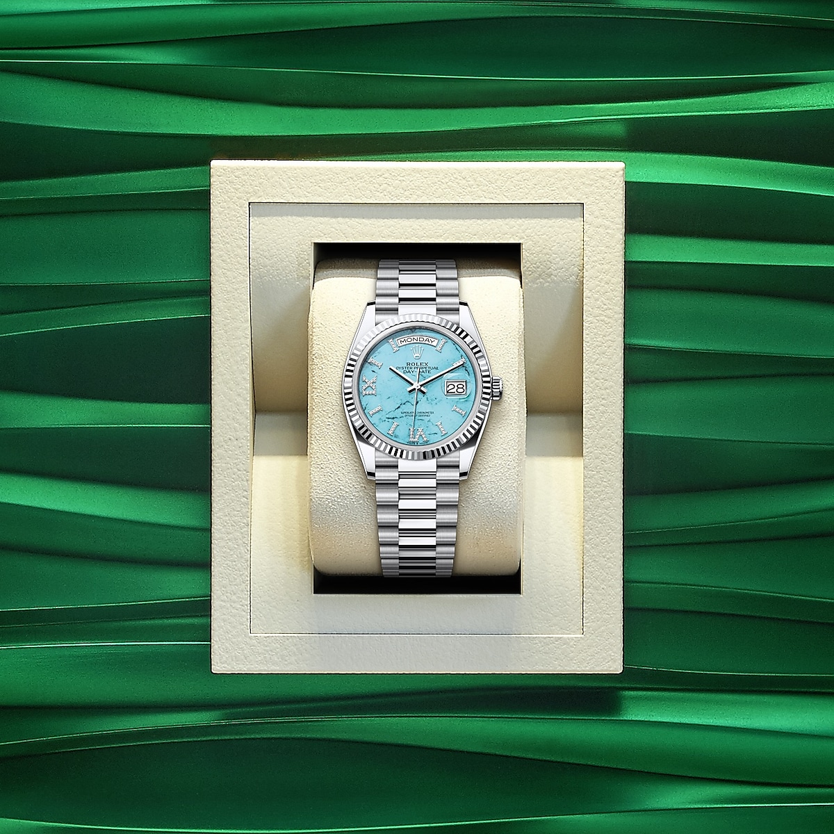 Rolex 1:1 Super Clone Day-Date Oyster, 36 mm, platinum m128236-0011