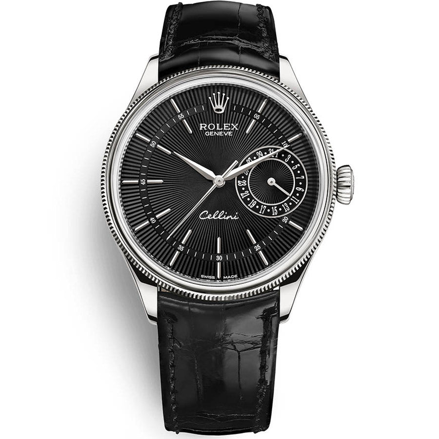Rolex 1:1 Super Clone Cellini Date 39mm 50519 Black Dial