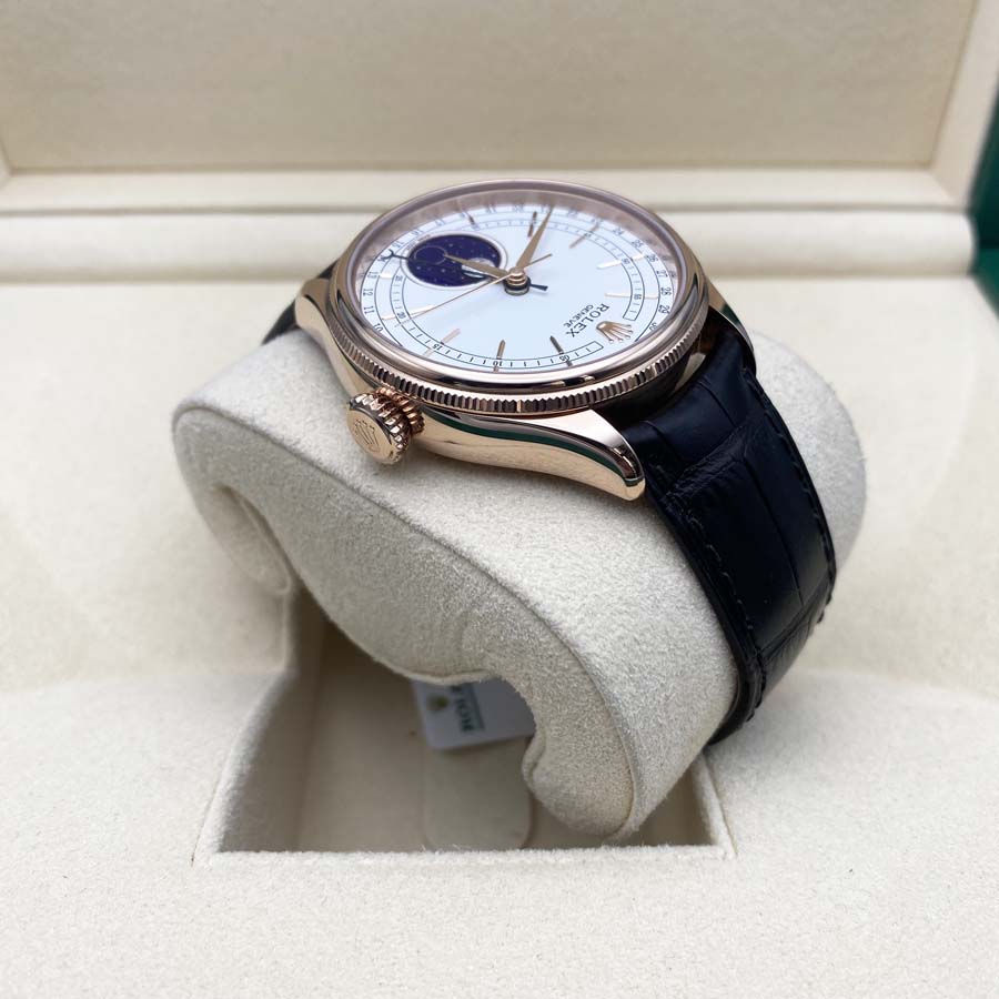 Rolex 1:1 Super Clone Cellini Moonphase 39mm 50535 White Dial
