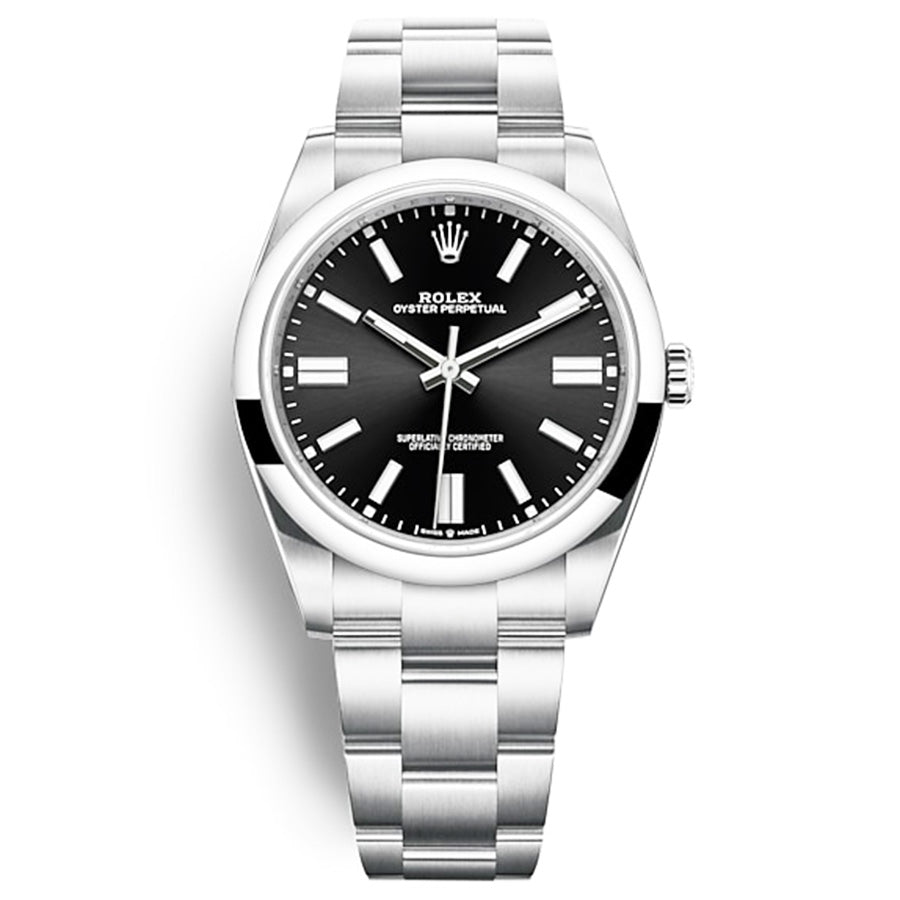 Rolex 1:1 Super Clone Oyster Perpetual 41mm 124300 Black Dial